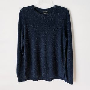 Halogen 100% Cashmere Scoop Neck Speckle Sweater